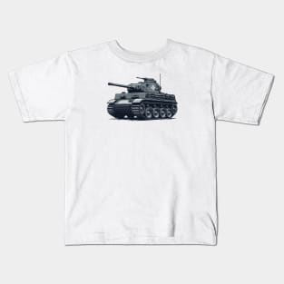 Vintage German Panzer Tank Illustration Kids T-Shirt